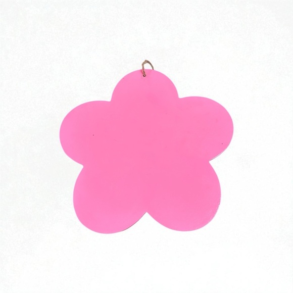 Handmade Pink Floral A Initial Hanging Sign - Picture 5 of 5